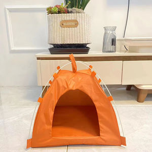Venta al por mayor pequeño tipi redondo para mascotas moderno plegable corralito para mascotas con patrón Animal cama impermeable para perros para acampar para Gatos Perros - Product Image 1