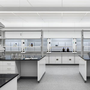 Banco da Laboratorio Mobile di Alta Qualità con Struttura a C, Piano di Lavoro in Granito Resistente agli Agenti Chimici, Tavoli da Laboratorio con Lavello per Uso Clinico - Product Image 5