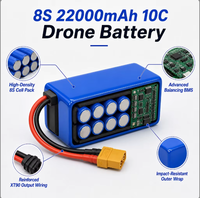 Paket Baterai Lithium-ion Isi Ulang Berdaya Tinggi 8S 29.6V 22Ah 10C untuk Peralatan Udara Industri Pesawat Multi-rotor