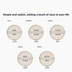 Vassoio per Piante in Plastica PP Rotondo Minimalista Nordico Rinforzato, Resistente Vassoio Raccogligocce per Vasi da Fiori per Giardinaggio Interno ed Esterno - Product Image 4