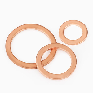 Top offre exclusive taille personnalisée joint en cuivre plat cuivre étanchéité solide rondelle cuivre plat caoutchouc métal rondelles - Product Image 1