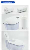 Carafe filtrante à eau de qualité supérieure, prix usine, pichet filtrant alcalin, bouilloire pour eau potable purifiée