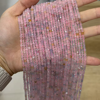 Perles carrées facettées en pierre naturelle de 3 mm, 90 types de pierres naturelles disponibles pour la fabrication de bijoux DIY