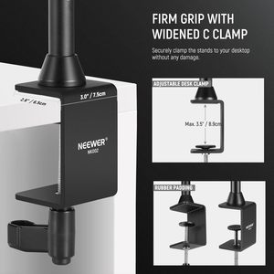 <span class=keywords><strong>Pour</strong></span> NEEWER NK002 support de bureau en métal avec 2 têtes à billes Super pince plate-forme de caméra aérienne <span class=keywords><strong>pour</strong></span> <span class=keywords><strong>accessoires</strong></span> de Studio <span class=keywords><strong>Photo</strong></span> NK002 - Product Image 6