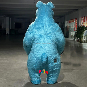Blu chiaro Unisex gonfiabile <span class=keywords><strong>Masha</strong></span> <span class=keywords><strong>orso</strong></span> animale mascotte Costume peluche Anime per adulti Cosplay eventi di carnevale - Product Image 3