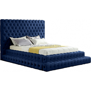 Fournisseur en gros pour l'Amérique du <span class=keywords><strong>Nord</strong></span>, cadre de lit Queen en tissu velours de qualité pour hôtel - Product Image 4