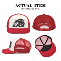 Casquette de camionneur personnalisée avec impression en relief, casquette de sport 5 panneaux en maille, casquette athlétique, chapeaux personnalisés avec impression en relief