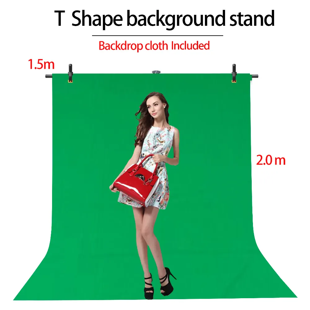 Portable T-Shaped Photography Background Support Professional Design Has Good Stability Suitable For Photography Studios