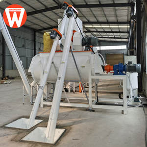 Mélangeur d'aliments pour animaux horizontal 1 tonne série SHW mélangeur d'alimentation à ruban à arbre unique pour poulet - Product Image 5