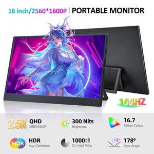 Écran de jeu portable de 16 pouces 2,5K 144Hz pour Switch PS5 Xbox 100% sRGB 2560*1600 Moniteur portable pour ordinateur portable - Product Image 2