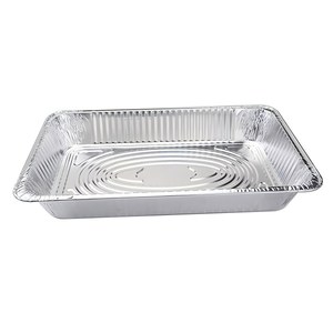 Bandeja de Alimentos de Aluminio de Tamaño Completo para Contenedores Profundos, Bandeja de Papel de Aluminio Reciclable con Tapa de Papel de Aluminio 525S 525M <span class=keywords><strong>525D</strong></span> - Product Image 1
