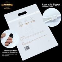 Sacs en plastique refermables en CPE recyclable, mats et givrés, avec logo personnalisé GRS, pour l'emballage de t-shirts, de maillots de bain, de vêtements et de chaussures