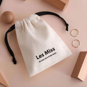 Reusable Custom Logo Printed Organic Cotton Linen Drawstring Boots Shoes Shopping <b>Bag</b> Large Muslin Cotton <b>Dust</b> Pouch - Product Image 3