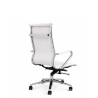 Chaise de bureau ergonomique de qualité supérieure, dossier mi-haut, en cuir PU, pivotante et réglable, avec coussin confortable, idéale pour les conférences et les tâches de direction