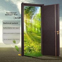 Portes insonorisées en bois massif sur mesure pour salle de piano, salle de batterie et chambre à coucher