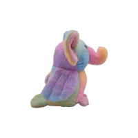 Prix de gros personnalisé beaux animaux en peluche doux 7 pouces oiseau tie-dye éléphant