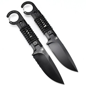 Cuchillo utilitario de hoja fija <span class=keywords><strong>Fox</strong></span>, punta recta, para camping al aire libre, acero inoxidable, mango de madera, 3 mm de grosor, multiusos, OEM - Product Image 4