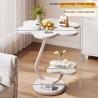 Table d'appoint pour canapé, usage domestique, chambre à coucher, salon, petite table basse, table de chevet, table ronde de balcon, petite table de style vintage