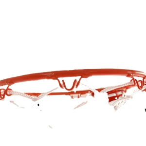 Llanta de baloncesto para interiores y exteriores, accesorio colgante de color naranja con red para todo tipo de clima - Product Image 1