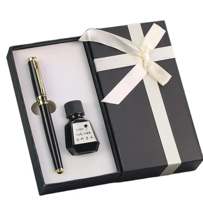 Custom logo luxury box for pen gift pen set box with foam insert professional pen with box