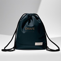 Sac à dos de sport de voyage léger et résistant personnalisé avec cordon de serrage, sac à dos à cordon de serrage imperméable