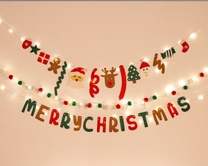 Banderoles en feutre d'Halloween, drapeaux à ficelle, décorations pour la maison - Taille et couleur personnalisables - Product Image 6