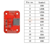 Écran TFT 1.28 pouces 240x240 GC9A01 Module rond RGB 240*240 GC9A01 Driver 4 fils SPI Interface PCB