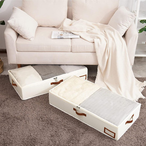 Caja de Almacenamiento Debajo de la Cama, 80x45x15cm, Plegable, Rectangular, Bolsa para Edredones, Resistente a la Humedad, Organizador de Dormitorio, Capacidad de 54L - Product Image 1