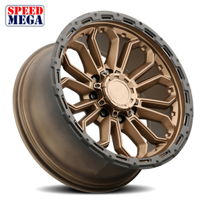 ล้ออัลลอยด์ออฟโรดความเร็วสูงสีน้ำตาลเข้มสำหรับรถกระบะ SUV 17x10J 19x9J 18x6.5J 20x10J ขอบบีดล็อคจานลึก - Product Image 1