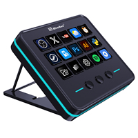Contrôleur de streaming OEM MiraBox M18 V3 avec 15 touches LCD et éclairage RGB pour la création de contenu et les marques d'accessoires PC