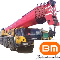 Grue de levage chinoise d'occasion de 25 tonnes Composants du noyau du camion Cummins Engine Hengli Grue de camion de seconde main à cylindre hydraulique