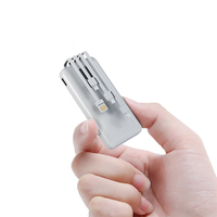 SS-05 Batterie externe portable universelle avec câble intégré et logo personnalisé, quatre lignes de câblage pour smartphone – Meilleure vente