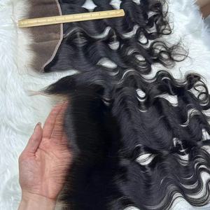 Frontals en dentelle transparente non traitée 13x6 13x4 4x4 5x5 <span class=keywords><strong>6x6</strong></span> 7x7, Closures en dentelle suisse, Closures en dentelle fine cheveux naturels d'oreille à oreille - Product Image 4
