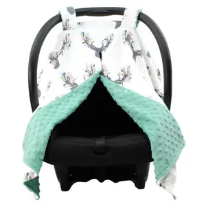 Irini Baby Stroller Pram Car Seat Cover Breathable Swaddle Sun Shade Canopy Blanket For Newborn