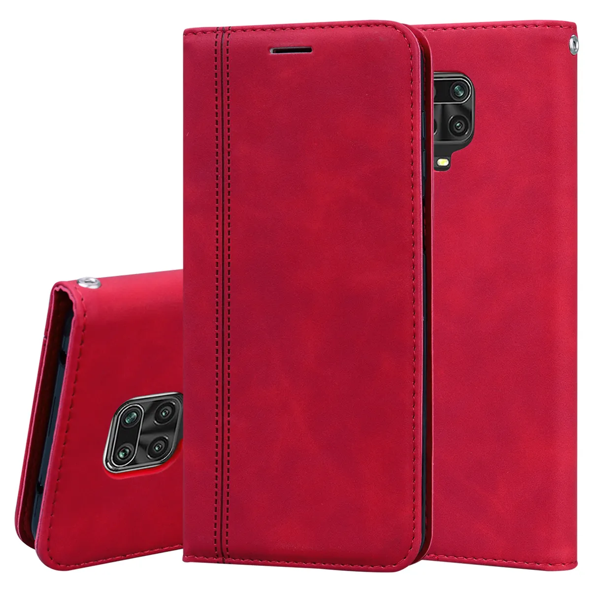 Magnetic Luxury Business Wallet for xiaomi note 9 pro Case Pouch Cover Flip Leather for redmi 9s xiaomi 9