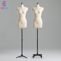 Mannequin de couture demi-corps pour femme avec main magnétique