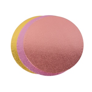 Base Redonda para Pastel con Patrón Texturizado y Exquisito Tambor para Pastel en Oro Rosa - Product Image 2