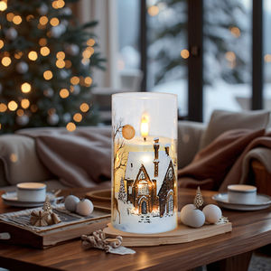 <span class=keywords><strong>Candele</strong></span> LED Senza Fiamma <span class=keywords><strong>per</strong></span> Natale - Decorazione <span class=keywords><strong>Casa</strong></span> Innevata, Luci Tremolanti a Batteria <span class=keywords><strong>per</strong></span> Decorazioni Natalizie e Feste - Product Image 5