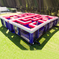 Location de labyrinthe extérieur, jeu d'évasion gonflable de labyrinthe hanté gonflable à vendre