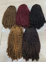 Demi-perruque en cheveux humains birmans, sans colle, sans couture, avec cordon de serrage, couleur naturelle, densité 250%, longue de 24 pouces
