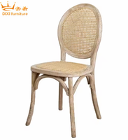 Louis Anna kursi kayu rotan makan furnitur rotan acara kursi pesta pernikahan penggunaan Restoran luar ruangan