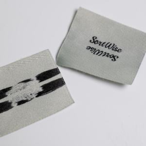 High Quality Woven Fabric Labels for Garments Custom Logo <b>Tags</b> for Shirts and Jeans - Product Image 6