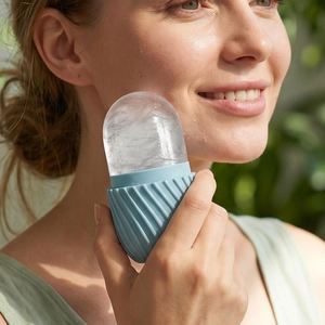 Rouleau de glace facial réutilisable en silicone, moule à glaçons pour le visage et le cou, outil de soin de la peau réduisant les gonflements - Product Image 2