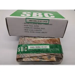 Trilho de guia linear sbc sbg35sl, trilho original SBG35SL-C-K1 blocos linear sbc