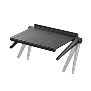 Computer Monitor Holder <b>Router</b> Organizer Black And White Desktop Storage No Drilling Required - Product Image 2