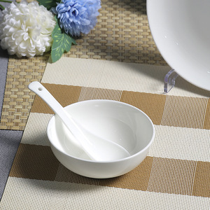 Bán Buôn Thân Thiện Với Môi Sứ Gốm Trắng Bữa Ăn Tối Tấm Sang Trọng Nhà Khách Sạn Nhà Hàng Sử Dụng Cấp Thực Phẩm Máy Rửa Chén An Toàn Tùy Chỉnh - Product Image 3