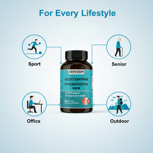 กลูโคซามีน คอนดรอยติน เอ็มเอสเอ็ม แคปซูล สำหรับผู้ใหญ่ ขายส่ง 60 แคปซูล |   อาหารเสริมเพิ่มความหนาแน่นของกระดูกและบำรุงสุขภาพข้อต่อ - Product Image 3