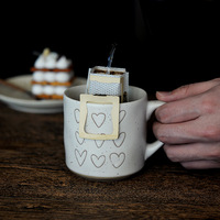 Tasses en céramique à motif de cœur de style américain, tasse à café sur le thème de l'amour avec poignée pour les couples/filles, cadeaux d'affaires, micro-ondes, lave-vaisselle