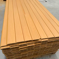 Panneaux muraux extérieurs ASA WPC, revêtement en lattes 3D pour façades de bâtiments