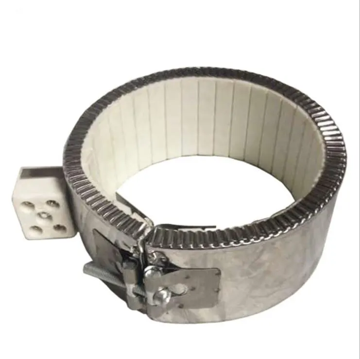 220v Heating Coil For Plastic Extruder Ceramic Induction Band Heater High Temperature Ceramic Band Heater